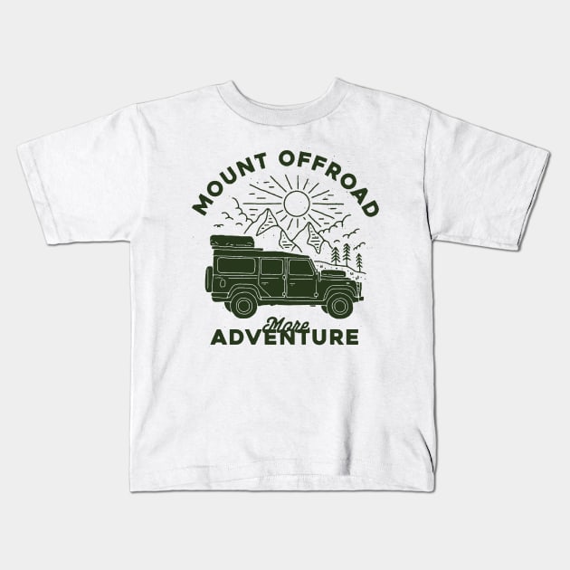 mountain offroad Kids T-Shirt by hanespace